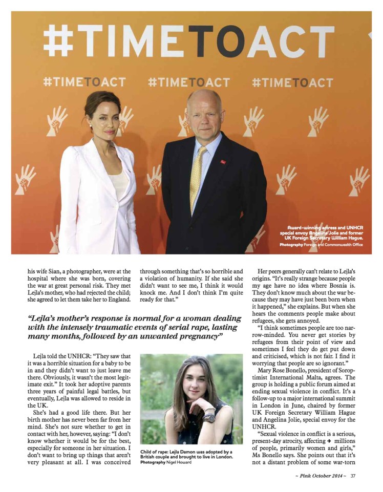 Angelina Jolie and William Hague