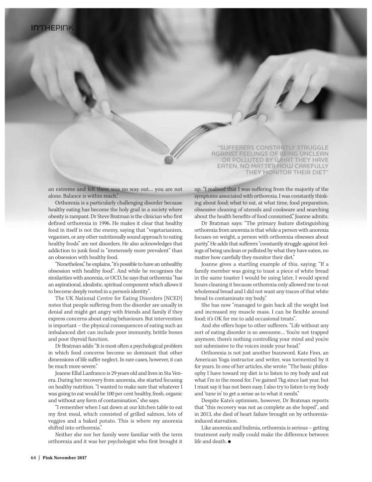 Pink_November2017_Issue157 orthorexia-3
