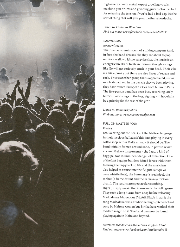 music events whats on in malta 2